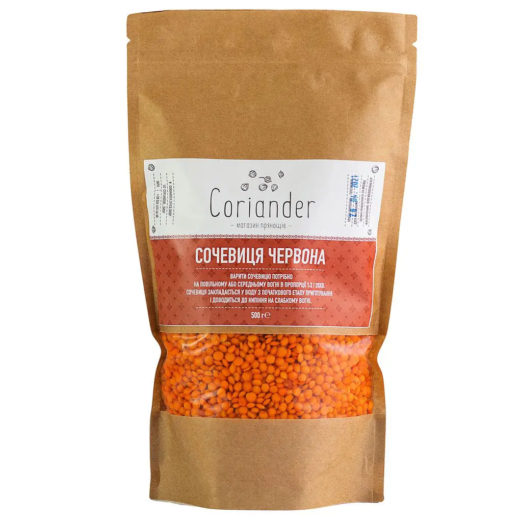 Сочевиця червона по ціні 58 грн в Coriander Shop ➤ Доставка по місту  Ужгород та Україні